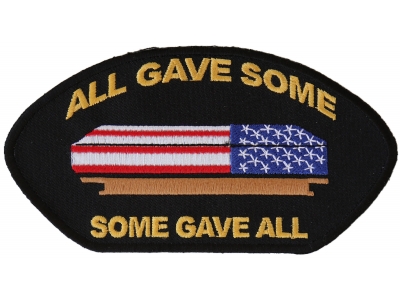 All Gave Some Gave All Casket Cap Patch | US Military Veteran Patches